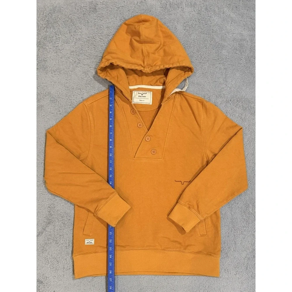 Kimes Ranch Hoodie Women's M Orange Long Sleeve Pullover Hoodie Sweatshirt - Picture 2 of 11